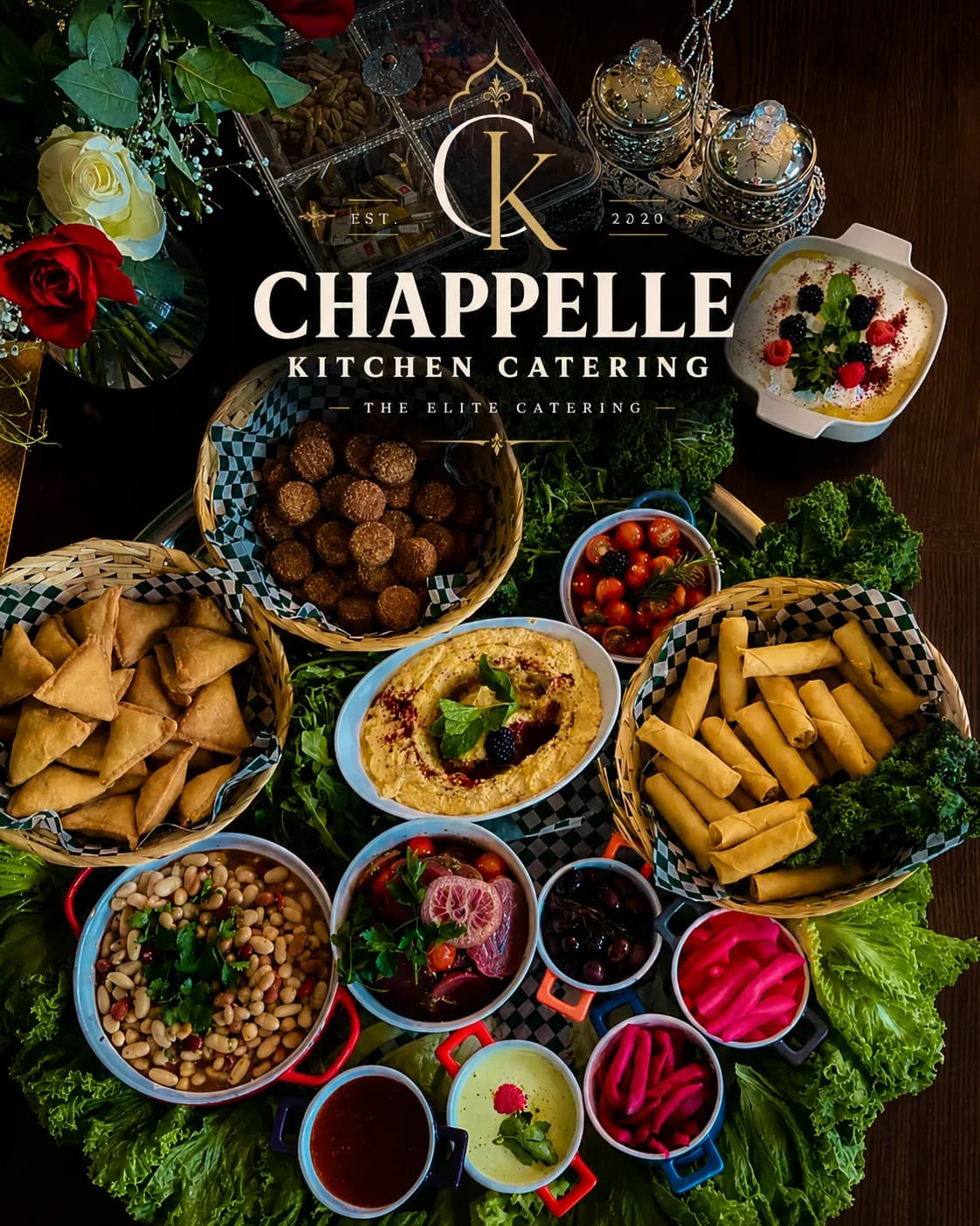 Mediterranean food presentation — 1