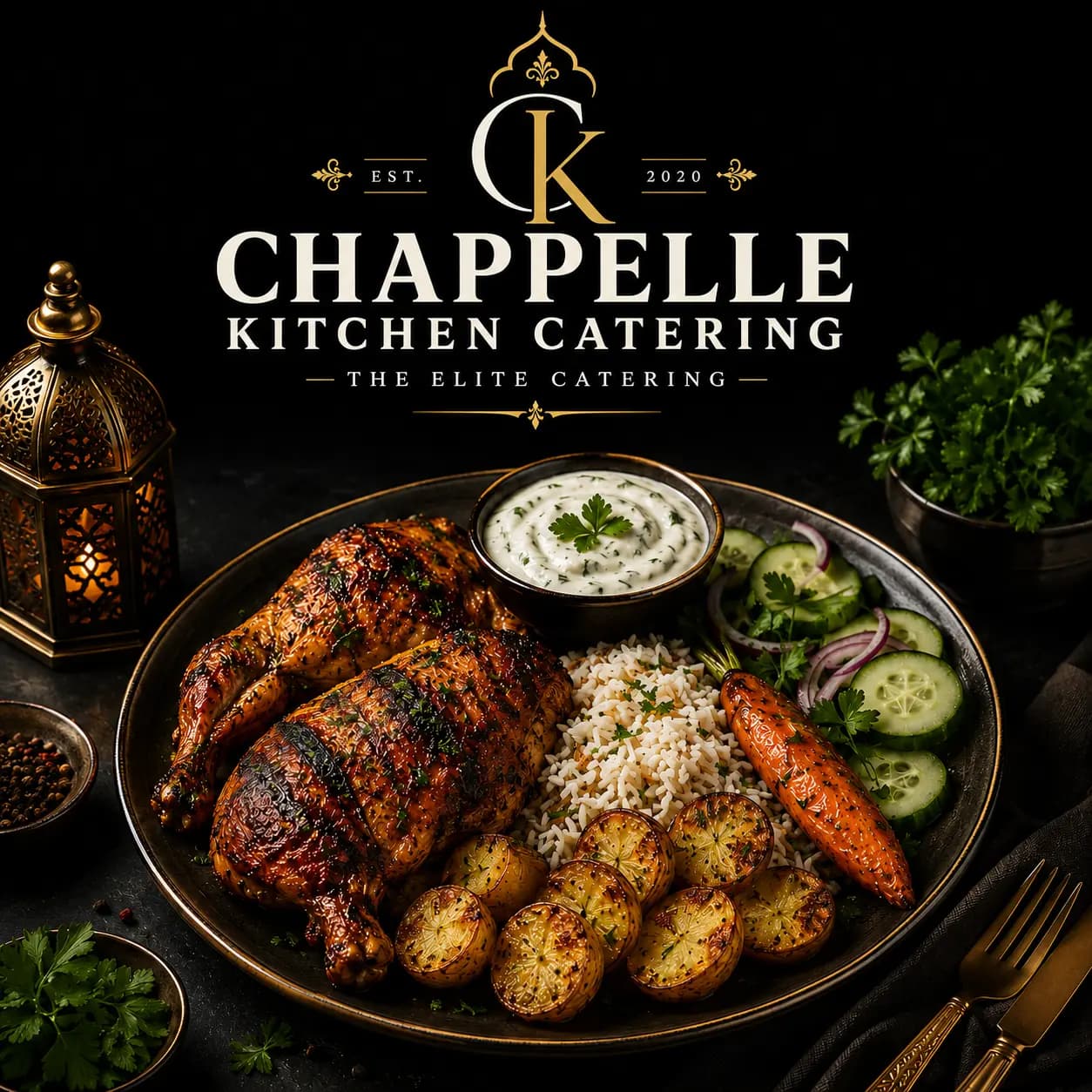 Mediterranean Delight Grilled Chicken Platter